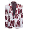 Flache Blazer Hosen Rot Single Button Business Anzüge Gedruckt Männer Anzug - Bild 3