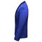 Männer Floral Beste 3 Stück Blau Smoking Blazer Anzüge Schal Revers - Bild 6