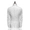 Prom Smoking Weiß Tweed Slim Fit Blazer Anzüge Schal Revers - Bild 2