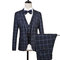 3 Stücke Plaid Herren Anzüge Tweed Männer Anzug Blazer - Bild 1