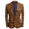 Anzüge Slim Fit Casual Nachtclub Einreiher Leopard Anzug - Bild 5