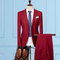 Männlichen Blazer Business Boutique Rot Anzüge 2 Stücke - Bild 1