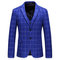 Asiatischen Jacke + Weste + Hose Blazer Herren Anzüge Für Hochzeit Herren Anzüge Plaid - Bild 5