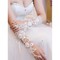 Spitze Elegant Weiß Modern Brauthandschuhe - Bild 1
