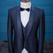 Hochzeit Smoking Luxus 3 Stücke Casual Jacke + Weste + Hosen Anzug Herren Anzüge - Bild 4