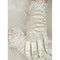 Luxuriös Taft Mit Kristall Weiß Luxuriös Brauthandschuhe - Bild 1
