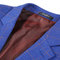 Anzüge Männer Mode Hohe Qualität Plaid Lager Royal Blau - Bild 6