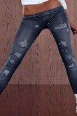 Frauen-Leggings Heiß Elasthan Oben Polyester Club Kleider