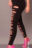 Frauen-Leggings Bateau Elasthan Polyester Heiß Club Kleider