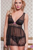 Spitze Bowknot V-Ausschnitt Modisch Babydoll