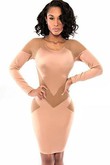 Minikleid Bodycon Sexy Nackt Spleißen Club Kleider