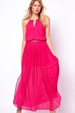 Juwel Polyester Maxi Damen Ausschnitt Elegant Club Kleider