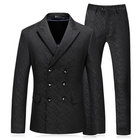 Anzüge Set 3 Stücke Klassische Herren Schwarz Blazer Herren Anzug