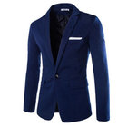 Blau Casual New Jacke Männer Business Männer Anzug