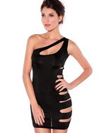 Bodycon Viskose Damen Sexy Ausgeschnitten Club Kleider