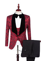 Anzug Bräutigam Smoking Rosa Größe S-5xl Kleid Herren Anzüge 3 Stück