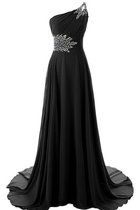 A-Linie Chiffon Ärmellos Brautmutterkleid mit Plissierungen mit Perlen