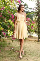 Prinzessin Chiffon Ärmelloses A-Line Mini Brautjungfernkleid