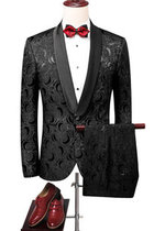 Schwarz Party Blazer Kostüm Homme Herren Anzüge Männer Anzug Slim Fit