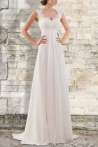 Empire Taille Attraktiv Chiffon Normale Taille Empire Brautkleid mit Bordüre