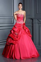 Empire Taille Anständiges Bodenlanges Partykleid mit Rücken Schnürung mit Applike