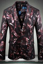 Asiatischen Neue Herren Anzüge Floral Casual Männer Vintage