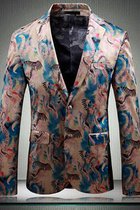 Asiatische Blazer Casual Gedruckt Mode Smoking Prom