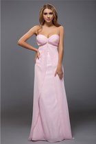 Reißverschluss Perlenbesetztes Normale Taille Anständiges Ballkleid aus Chiffon