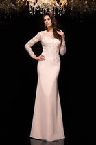 Enges Reißverschluss Bodenlanges Anständiges Ballkleid aus Chiffon