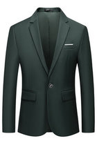 Mann Smart Einzigen Taste Blazer Slim Fit Büroarbeit Business Event