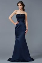 Ärmellos Normale Taille Sweep Zug Anständiges Abendkleid mit Reißverschluss