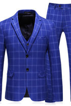 Asiatischen Jacke + Weste + Hose Blazer Herren Anzüge Für Hochzeit Herren Anzüge Plaid