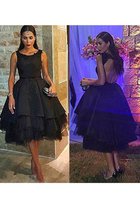 Prinzessin A Linie Normale Taille Mini Cocktailkleid mit Schaufel Ausschnitt