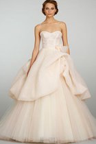 Normale Taille Tüll Herz-Ausschnitt Brautkleid mit Blume mit Offenen Rücken