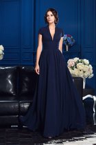 Prinzessin Kurze Ärmeln A-Linie Anständiges Brautmutterkleid mit Applikation