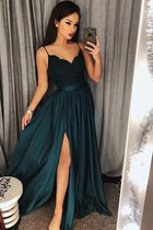 A Linie Prinzessin Seher Natürliche Taile Ballkleid aus Seide wie Satin