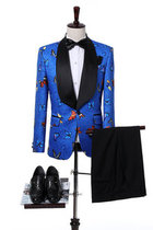 Homme Casual Mode Terno Hochzeit Costme Neue Ankunft Hohe Qualität Blau