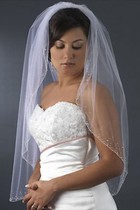 Einfache Kurz Schöne Brautschleier