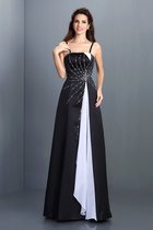 Ärmellos A-Line Spaghetti Träger Prinzessin Abendkleid mit Empire Taille