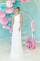 Etui Beach Stil Perlenbesetztes Ärmellos Normale Taille Brautkleid