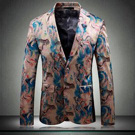 Asiatische Blazer Casual Gedruckt Mode Smoking Prom