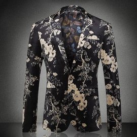 Print Phantasie Herren Blazer Jaqueta Masculina Blazer Masculino