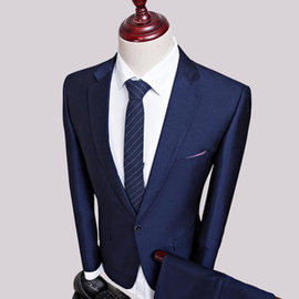 Bräutigam Hochzeit Dünne Klage Blazer Kleid Business Casual Groomsman