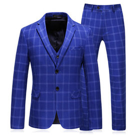 Asiatischen Jacke + Weste + Hose Blazer Herren Anzüge Für Hochzeit Herren Anzüge Plaid