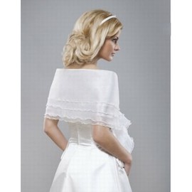 Organza Weiß Elegant|Bescheiden Gestupft Bolero