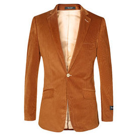 Dünne Mode Marke Männer Blazer Gold Hochzeit Gentleman