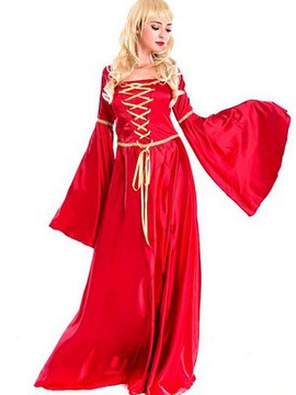 Damen Rot Anzug Elegant Königlich Glamourös Cosplay & Kostüme