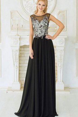 Sweep Train Chiffon Empire Taille Bodenlanges Ballkleid im Empire Stil