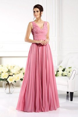 A-Linie Chiffon Drapiertes Prinzessin Herz-Ausschnitt Brautmutterkleid