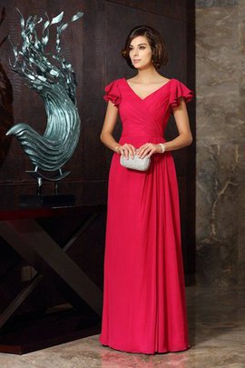 Chiffon a linie Empire Taille Prinzessin Sittsames Brautmutterkleid